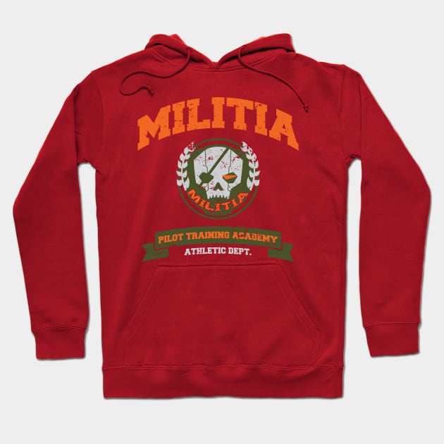 Militia Pilot Academy Hoodie by d4n13ldesigns